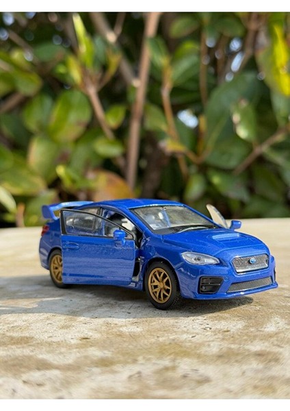 Subaru Impreza Koleksiyon Metal Araba 12CM Lüks Araba Lacivert Oyuncak Araba Model Araba fırsatları