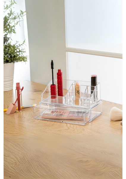 Makyaj Organizeri & Çekmeceli Kozmetik Ürün Raf Düzenleyici & Takı Kutusu & Organizer