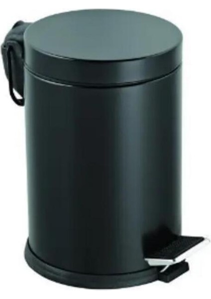 Paslanmaz Pedallı Çöp Kovası Siyah 5 Litre, Şık ve Pratik Temizlik Çözümü fiyatları
