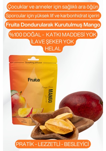 Mango Dondurularak Kurutulmuş Meyve Çıtırı Freeze Dried 20GR 5'li Paket fiyatları