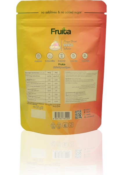 Mango Dondurularak Kurutulmuş Meyve Çıtırı Freeze Dried 20GR 5'li Paket fırsatları