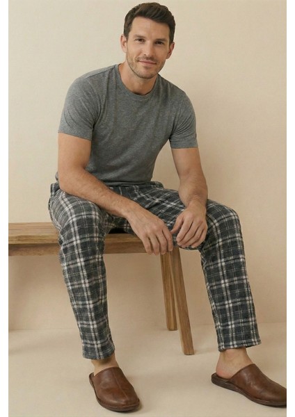 Luxury Soft Wellsoft Polar Ekose Kare Desenli Kışlık Pijama Altı Pantolon fiyatları