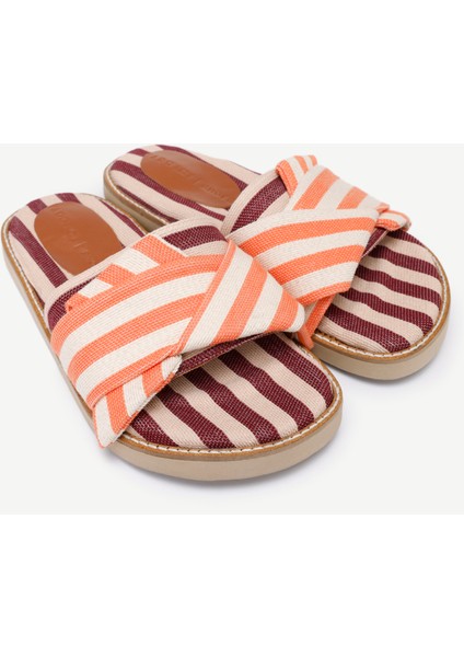 Konforlu Çizgili Terlik