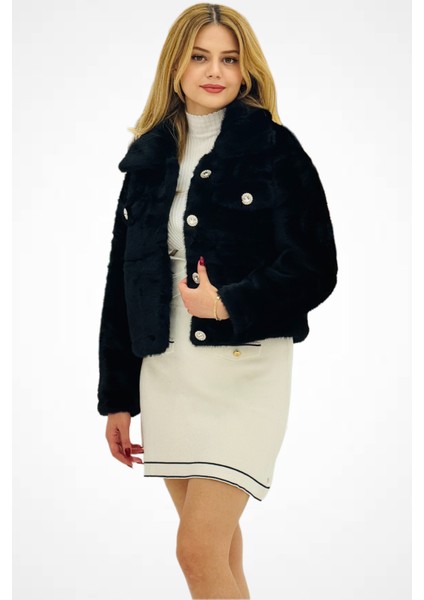 Bdk Yumuşak Dokulu Peluş Kısa Mont 6605-26K