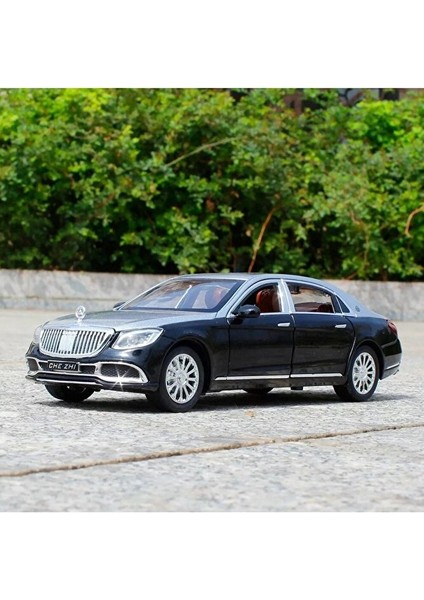 Mercedes Benz Maybach S600 Tarzı Araba 1:24 Diecast Metal Model Araba Koleksiyon Araba Sesli Işıklı