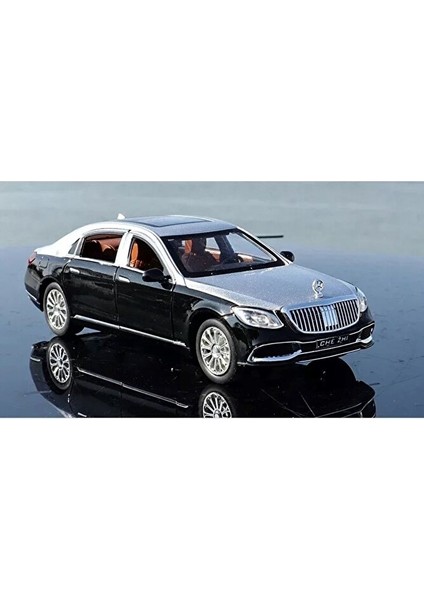 Mercedes Benz Maybach S600 Tarzı Araba 1:24 Diecast Metal Model Araba Koleksiyon Araba Sesli Işıklı indirimleri