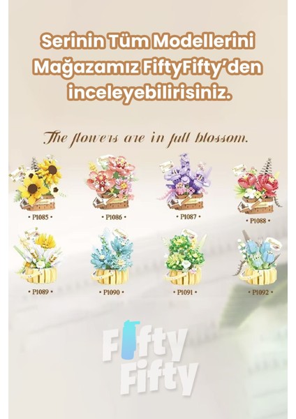 Panlos Boutıque Serisi Mini Çiçek Buketi 498 Parça Oyuncak Yapım Seti -FFP1085 indirimleri