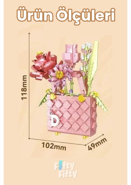 Panlos Boutıque Serisi Pembe Çanta Figürü 572 Parça Oyuncak Yapım Seti -FFP1076 fiyatları