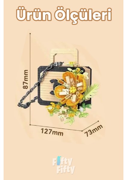 Panlos Boutıque Serisi Siyah Çanta Figürü 484 Parça Oyuncak Yapım Seti -FFP1078 fiyatları