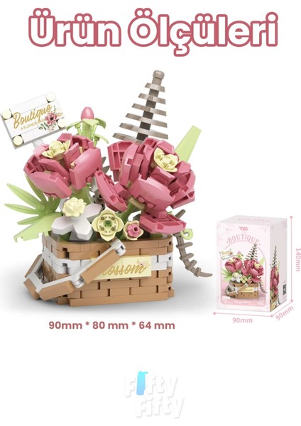 Panlos Boutıque Serisi Mini Çiçek Buketi 395 Parça Oyuncak Yapım Seti -FFP1088 fiyatları