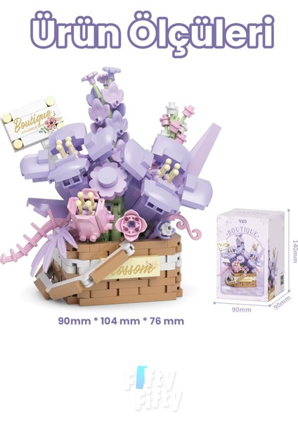Panlos Boutıque Serisi Mini Çiçek Buketi 515 Parça Oyuncak Yapım Seti -FFP1087 fiyatları