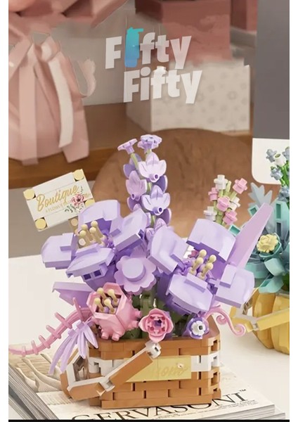 Panlos Boutıque Serisi Mini Çiçek Buketi 515 Parça Oyuncak Yapım Seti -FFP1087 modelleri