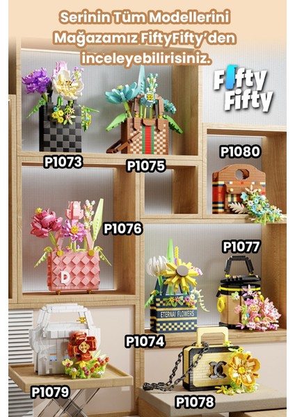 Panlos Boutıque Serisi Kahverengi Çanta Figürü 605 Parça Oyuncak Yapım Seti -FFP1080 fırsatları