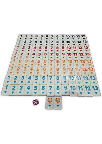 Lüks Okey Taşı 106 Parça Melamin Malzeme ile Oyun Takımı modelleri