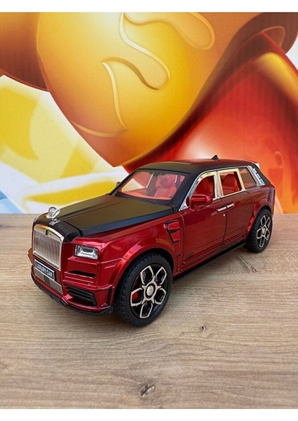 Çek Bırak Işıklı ve Sesli Metal Rolls Royce Kapı Bagaj Kaput Açılır Sesli Işıklı Model Araba 22CM