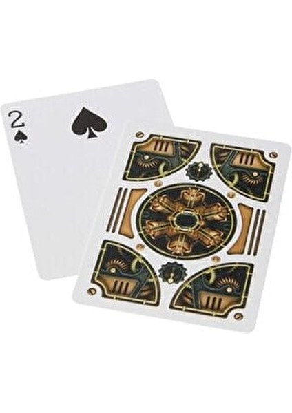 Gold Deck Oyun Kartları Lüks Altın Metalik Tasarım 54 Parça Rönesans Temalı