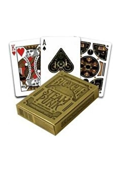 Gold Deck Oyun Kartları Lüks Altın Metalik Tasarım 54 Parça Rönesans Temalı