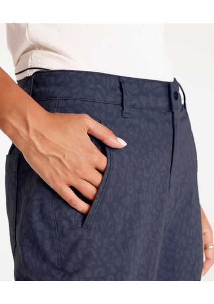 Fleto Cepli Yüksek Bel Dar Kesim Pantolon