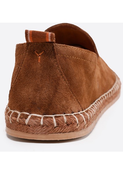 Renk Detaylı Deri Espadril