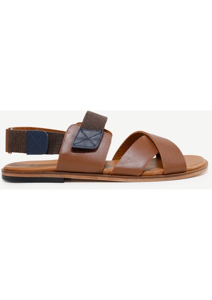 Çapraz Deri Sandalet