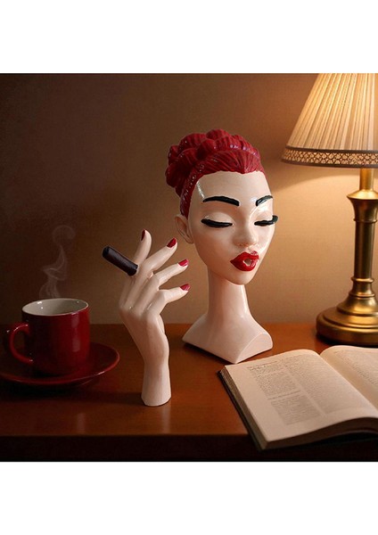 El Yapımı Kızıl Kadın Büst Geri Akış Tütsülük – Dekoratif Biblo ve Ev Aksesuarı fiyatları