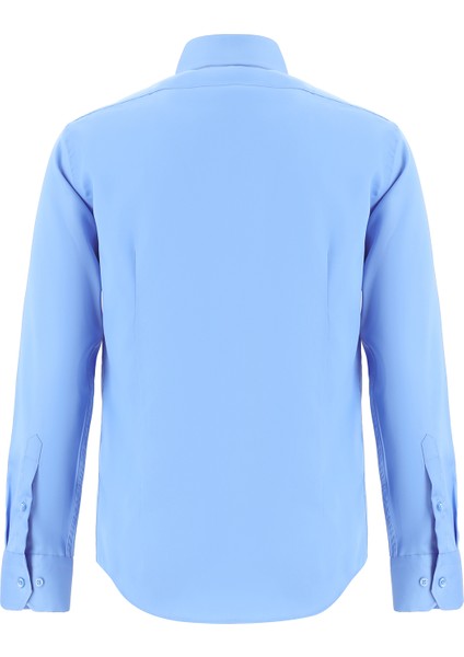 Uzun Kol Slim Fit Dar Kesim Non Iron Klasik Saten Pamuk Gömlek indirimleri