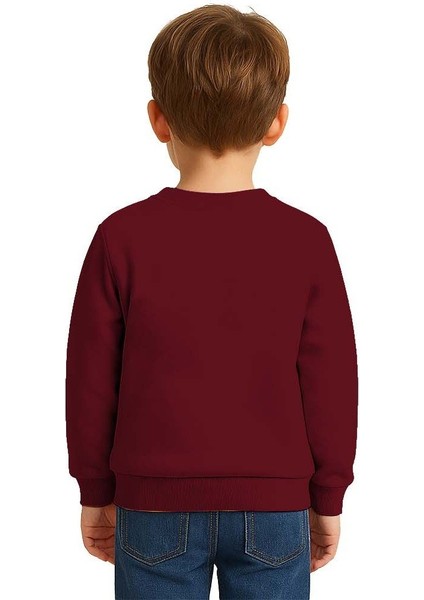 Unisex Düz Baskısız Çocuk Sweatshirt 3 Iplik Şardonlu Kumaş fiyatları