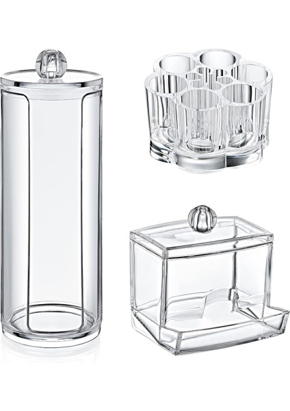 Çok Fonksiyonlu Makyaj ve Kozmetik Organizer Seti, Bej Renk