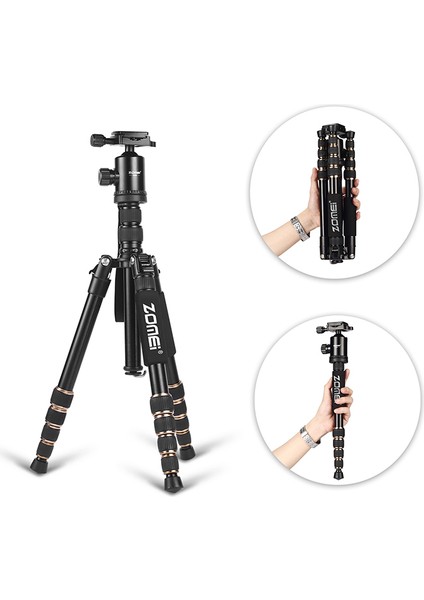 Z669 Magnezyum-Alüminyum Alaşımlı Tripod/monopod- Telefon Tutucu-Çanta ve Bluetooth Kumanda Ile fiyatları