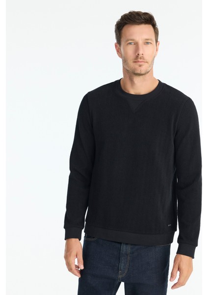 Regular Bisiklet Yaka Uzun Kol Sweatshirt