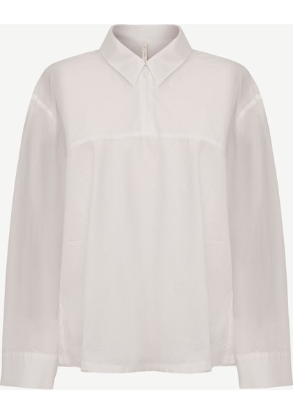 Regular Gömlek Yaka Uzun Kol Bluz