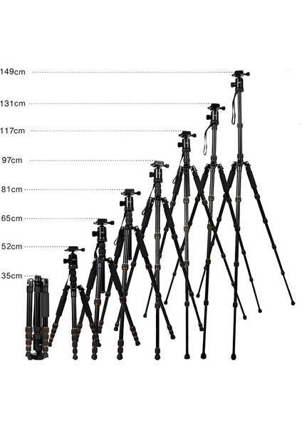Z669 Magnezyum-Alüminyum Alaşımlı Tripod/monopod- Telefon Tutucu-Çanta ve Bluetooth Kumanda Ile indirimleri
