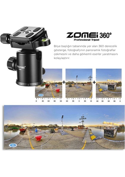 Z669 Magnezyum-Alüminyum Alaşımlı Tripod/monopod- Telefon Tutucu-Çanta ve Bluetooth Kumanda Ile