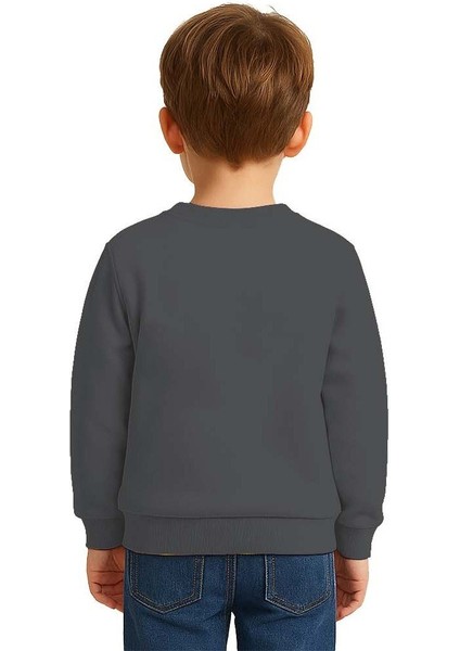 Unisex Düz Baskısız Çocuk Sweatshirt 3 Iplik Şardonlu Kumaş fiyatları