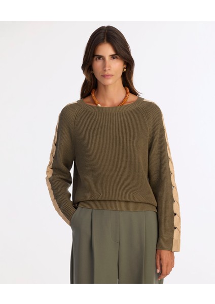 Regular Bisiklet Yaka Uzun Kol Kazak