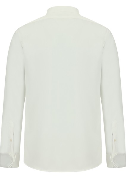 Ata Yaka Slim Fit Dar Kesim Pamuk Piliseli Gömlek fırsatları