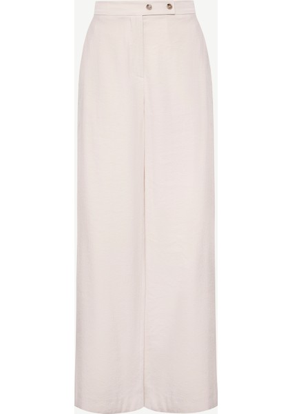 Kruvaze Kapamalı Düz Kesim Pantolon