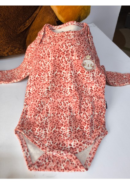 Erkek-Kız Bebek Omuz Genişletmeli Çıtçıtlı Body Pijama Bere Takımı, %100 Pamuk , 3-6-9 Ay