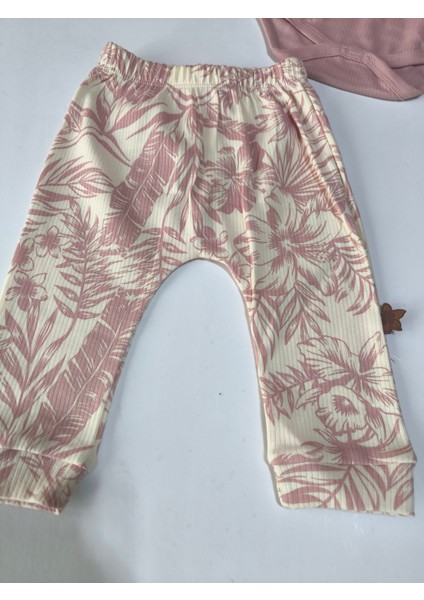 Erkek-Kız Bebek Omuz Genişletmeli Çıtçıtlı Body Pijama Bere Takımı, %100 Pamuk , 3-6-9 Ay fırsatları