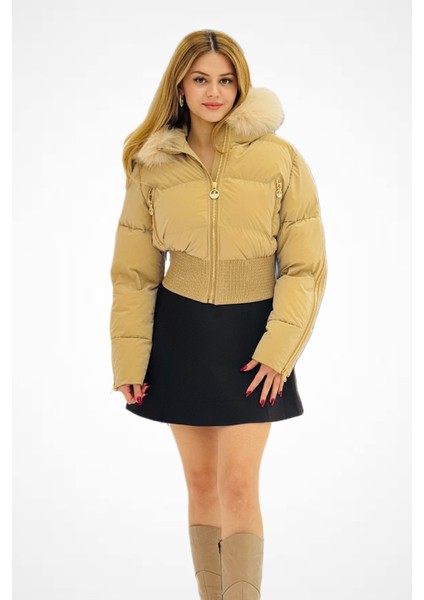 Kürk Detaylı Kısa Mont 5484-26K fırsatları