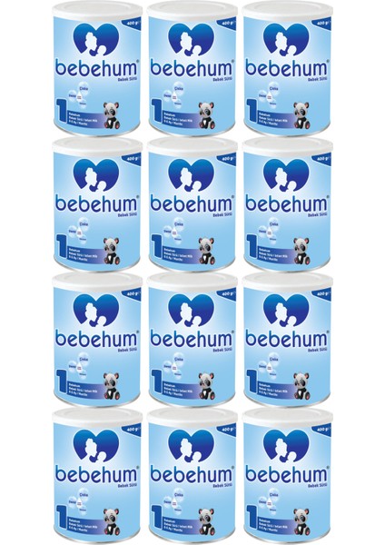 Teneke 1 Bebek Sütü 400 gr 0-6 Ay X12 Adet