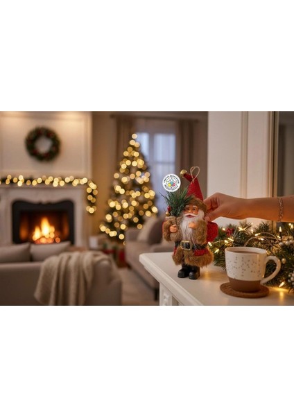 Yılbaşı Dekoratif Figür Noel Baba 15 Cm, Çok Renkli, Neşeli Süs Dokunuşu fiyatları