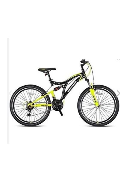 Hunter - 24" - Mtb - 14.5' - 21 Vites - V.b - Nardo Gri-Siyah/sarı