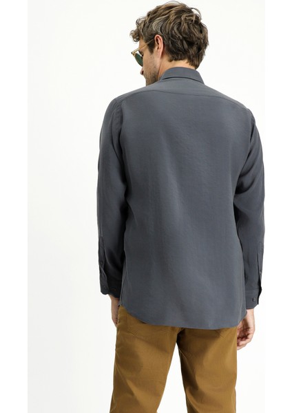 Uzun Kol Regular Fit Düğmeli Yaka Spor Gömlek indirimleri