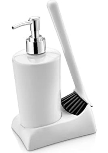 Renkli Silikon Fırçalı Mutfak ve Banyo Sabunluk Seti fiyatları