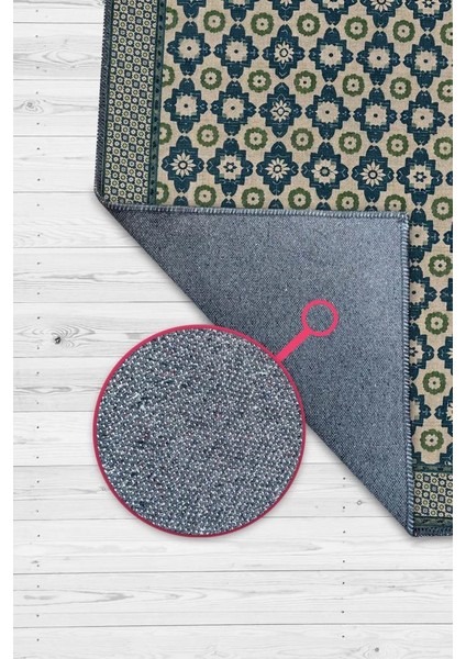 Osmanlı Çini Desenli Oturma Odası Halısı, Yeşil Mavi Lacivert Halı, Minimal Ev Dekoru, Yıkanabilir Dokuma Pamuk Tabanlı Halı fiyatları