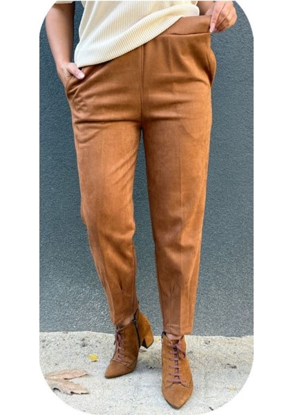 Paçası Pensli Süet Pantolon fiyatları