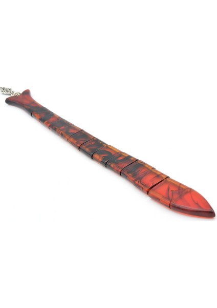 Usta Işi Balık Model Turuncu Siyah Sıkma Kehribar Tesbih 001 fırsatları