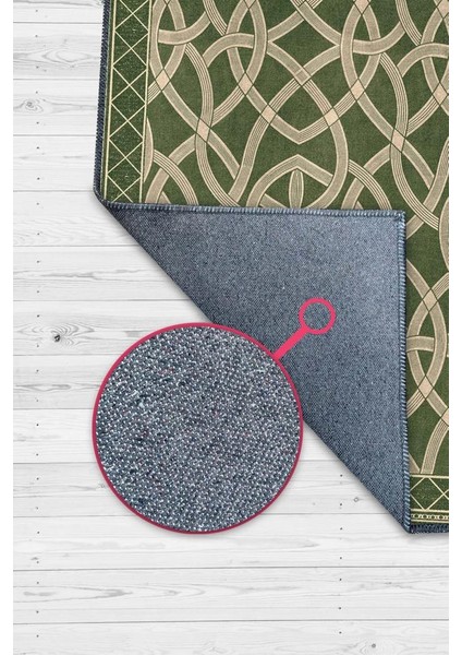 Düğüm Desenli Yıkanabilir Salon Halısı, Krem Yeşil Halı, Minimal Ev Dekoru, Dokuma Pamuk Tabanlı Halı fiyatları