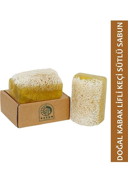 Doğal Kabak Lifli Keçi Sütü Sabunu 130GR